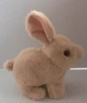 Vintage Mechanical Hopping Bunny Toy Fur Like Cover, Bounces, Squeaks & Moves. Fixed Price $19.99.