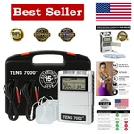 Tens 7000 Rechargeable Unit Muscle Stimulator, 48 Pack Electrodes And Pain. Fixed Price $71.81.