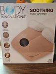 Body Innovations Soothing Foot Warmer Heat Vibration Memory Foam Adapter. Fixed Price $18.99.