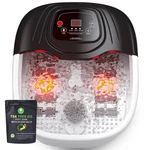 Foot Spa Bath Massager With Heat, Epsom Salt,bubbles, Vibration And Red Light.... Fixed Price $90.00.