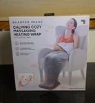 Sharper Image Gray Calming Cozy Massage Heating Wrap Sherpa Lining Blanket New. Fixed Price $19.99.