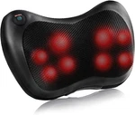 8 Head Shiatsu Shoulder Neck And Back Massager Pillow Heat Deep Kneading Cushion. Fixed Price $28.00.