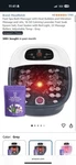 Moodrelish Foot Spa Bath Massager Heat Bubbles And Vibration MM-20M-2. Fixed Price $50.00.