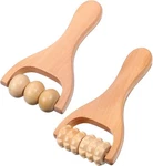 2PCS Wooden Massage Roller Handheld Bead Tool For Legs Body Feet Muscle. Fixed Price $20.78.
