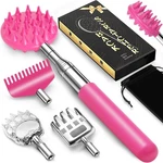 Tukuos Telescoping Back Scratcher With 4PCS Detachable Regular, Pink. Fixed Price $20.74.