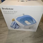 Brookstone Aqua-jet Foot Spa Bath Blue White Massagers Built-in Heat. Fixed Price $80.00.