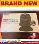 Homedics Thera-p Vibration Massage Cushion With Heat Relaxes Tired Back Muscles.. Fixed Price $40.00.