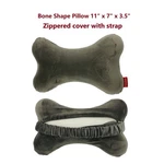11X7X3.5 Bone Pillow Neck Head Rest Memory Foam Travel Trip Posture Support Grey. Fixed Price $13.21.