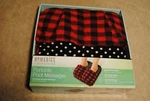 Homedics Portable Foot Massager Red & Black Plaid. Fixed Price $9.00.
