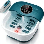 Foot Bath Massager With Heat Bubble Jets Red Light Timer SPA02 95-118 Pumice. Fixed Price $104.99.