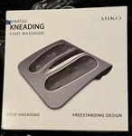 Miko Foot Massager Machine Deep Kneading Shiatsu W/heat #MK-02-02-SILVER Nib New. Fixed Price $69.80.