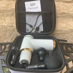 Bluzen Gun Mini Percussion Massager W/ Case Max Strength White. Fixed Price $47.99.