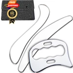 Feelfree Sport 3 1 Muscle Scraper Tool-gua Sha Scraping Silver. Fixed Price $44.99.