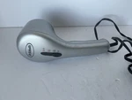 Dr. Scholl's Handheld Body Massager Heated Silver Electric Corded Wand. Fixed Price $19.99.