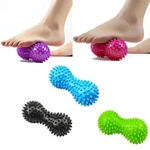 Peanut Massage Ball Spiky Roller Muscle Pain Stress Relief Yoga Sensory Foot Gym. Fixed Price $12.99.