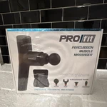 Pro Fit Percussion Muscle Massager Gun Black 4 Heads Multispeed Carry Case. Fixed Price $34.99.