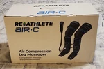 Reathlete Air Heat Full Compression Leg Massager Kit Black- New Open Box. Fixed Price $80.00.