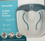Homedics Bubble Mate Foot Spa Fb 55A New Heatkeep Technology Radiate Wellnes. Fixed Price $22.00.