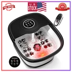 Knqze Collapsible Foot Spa With Heat Remote Control Bubbles Massage Rollers. Fixed Price $60.55.