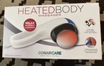 Conair Care Heated Body Massager W/ergonomic Handle & Attachments New Open Box. Fixed Price $19.95.