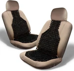 Zone Tech 2X Black Wooden Beaded Ultra Comfort Car Massaging Chair Seat Cushion. Fixed Price $33.49.