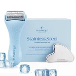Plantifique Stainless Steel Gua Sha And Ice Roller For Face & Body - Blue. Fixed Price $39.31.