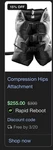Rapid Reboot Compression Hip Attachment. Fixed Price $200.00.