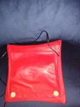 Zyllion Shiatsu Red Leather Neck Pillow Massager ZMA-20 Electric- Min. Timer. Fixed Price $15.00.