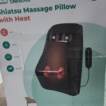 Snailax Shiatsu Massage Pillow Heated Vibrating Memory Foam Neck Back SL-128B. Fixed Price $80.00.