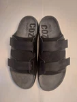 Men's Ecco Cosmo Two Strap Sandals, 11-11.5 Us, Black, New In Box. Fixed Price $85.00.
