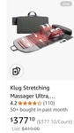 Klug Massager Ultra, Auto-stretching Mat, Ease Back & Neck Pain. Fixed Price $220.00.