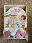 Health Touch Unicorn Plush Neck Massager Vibration, Brand New In Box, Multicolor. Fixed Price $12.99.
