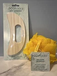 Ecotools Body Massager 100% Bamboo Firming Massaging & Yellow Ecopouf. Fixed Price $7.00.