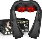 Wertyi Neck Back Massager Heated Deep Tissue Black 3D Kneading Shoulder Pillow. Fixed Price $37.20.