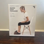 Sharper Image Foot Massager Vibrating With Heat Warmer Slippers. Fixed Price $39.99.