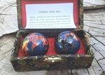 Chinese Healthy Therapy Chrome 2 Balls Set /40MM/DRAGON&PHOENIX/EXERCISE. Fixed Price $11.95.