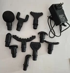 Toloco EM26 Massage Gun Replacement Heads 10 Pieces Charger, Manual & Case. Fixed Price $15.00.