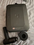 Sharper Image Power Percussion Pro+ Hot & Cold Quiet Black Massage Gun. Fixed Price $125.00.