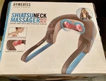 Homedics Shiatsu Kneading Neck Massager With Heat, Brown Blue. Fixed Price $25.33.