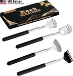 Xkos 4 Pack Different Back Scratcher Portable Telescoping With Rubber Black. Fixed Price $7.85.