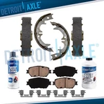 Front Ceramic Brake Pads Rear Parking Shoes Kit For 2002-2006 Toyota Camry. Fixed Price $53.87.