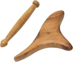 Honbay 2PCS Reflexology Tools Wood Body Massager Triangle Gua Sha Board Scraping. Fixed Price $14.18.
