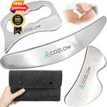 Cozlow 3-IN-1 Muscle Scraper Tool Set Skin Deluxe Kit (3PCS), Silver. Fixed Price $46.99.