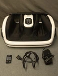 Cloud Shiatsu Foot & Calf Massager W/ Heat Remote Deep Kneading White. Fixed Price $154.49.