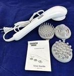 Sharper Image Handheld Massager SMG1101 Percussion W/ 3 Attachments & User Guide. Fixed Price $19.88.