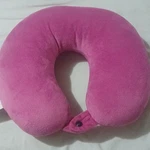 Travel Smart By Conair Pink U-shaped Neck Pillow With Button Closure. Fixed Price $18.00.