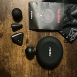 Fitrx On-the-go Cordless Massage Gun Black W/ 3 Heads & Carry Bag. Fixed Price $10.60.