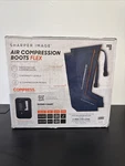 Sharper Image Air Compression Boots Flex Leg Recovery System Small/medium (blue). Fixed Price $94.99.