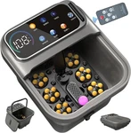 Collapsible Foot Spa Bath With Heat And Massage, Motorized Shiatsu Massager. Fixed Price $112.49.