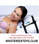 Pillow Universal Wand Massager Harness Holder Hands Free Essentials Blac. Fixed Price $35.69.